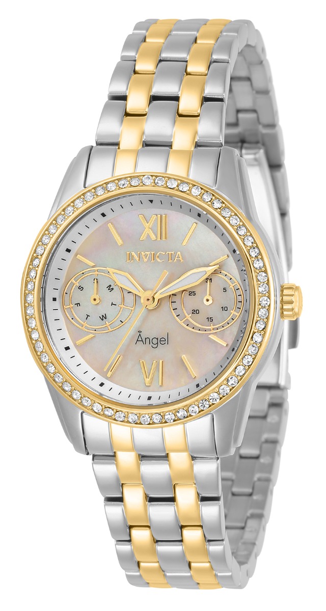 Invicta Angel Women%27s Watch w/ Mother of Pearl Dial - 32mm, Steel, Gold (31380)