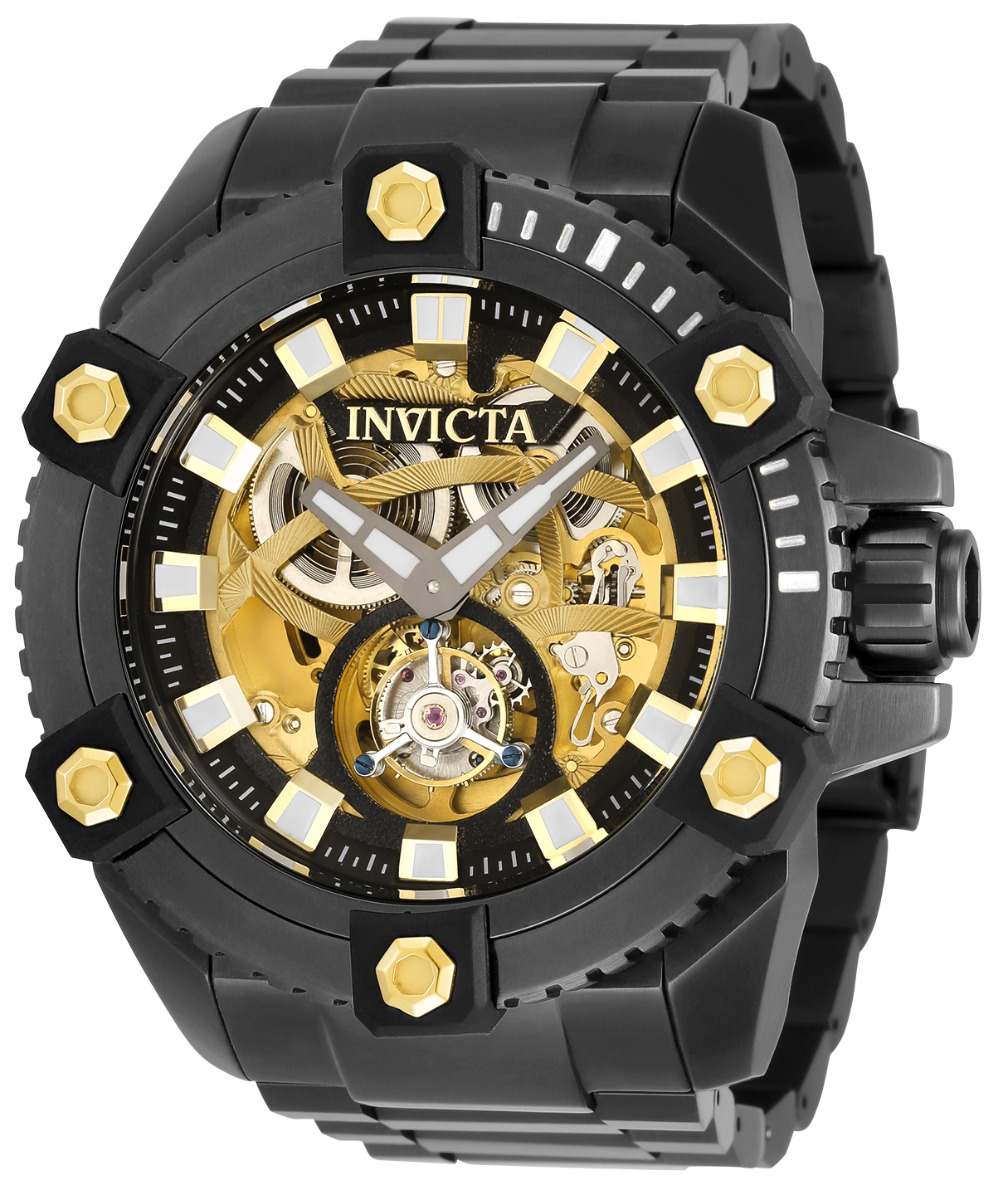 Invicta Reserve Automatic Tourbillon Men's Watch - 56mm, Black (33806)