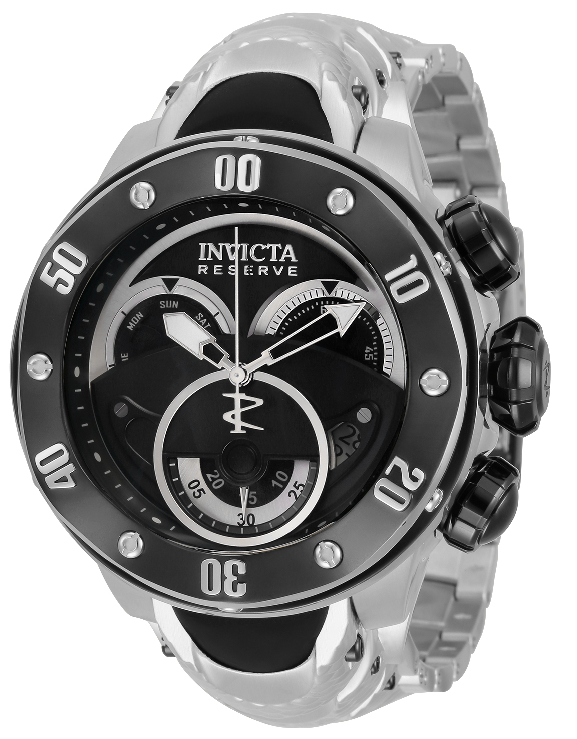 Invicta Reserve Men's Watch - 54mm, Steel, Black (33370)