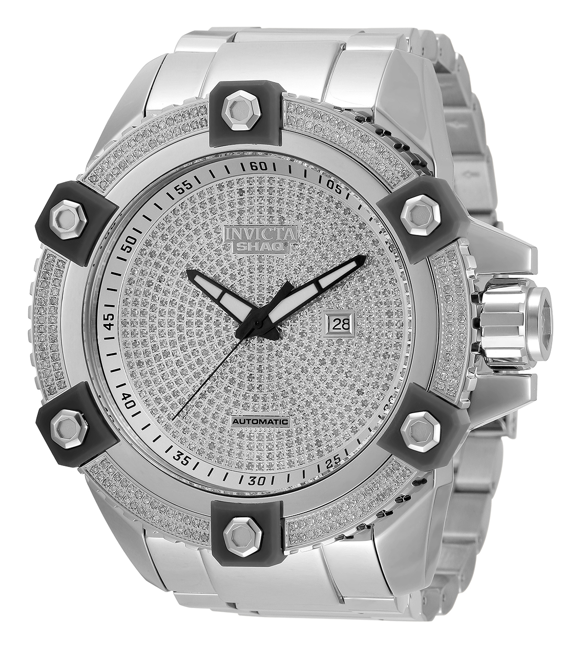 Invicta SHAQ 3.42 Carat Diamond Automatic Men's Watch - 60mm, Steel (33723)