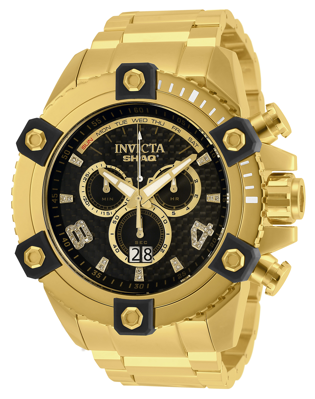 Invicta SHAQ 0.19 Carat Diamond Men's Watch - 60mm, Gold (33726)