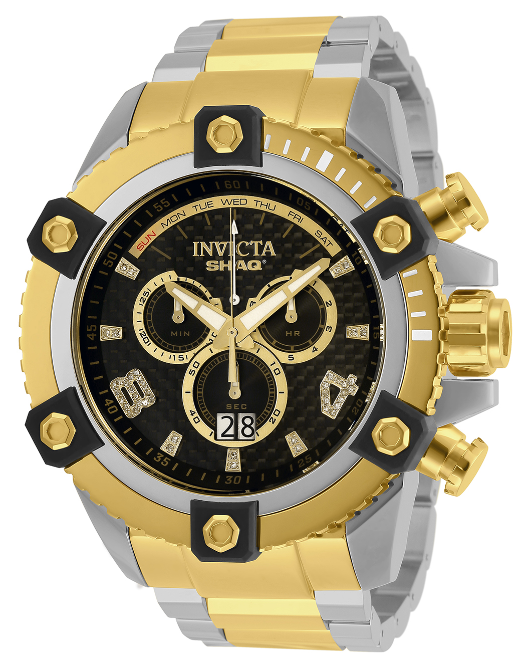 Invicta SHAQ 0.19 Carat Diamond Men's Watch - 60mm, Steel, Gold (33727)