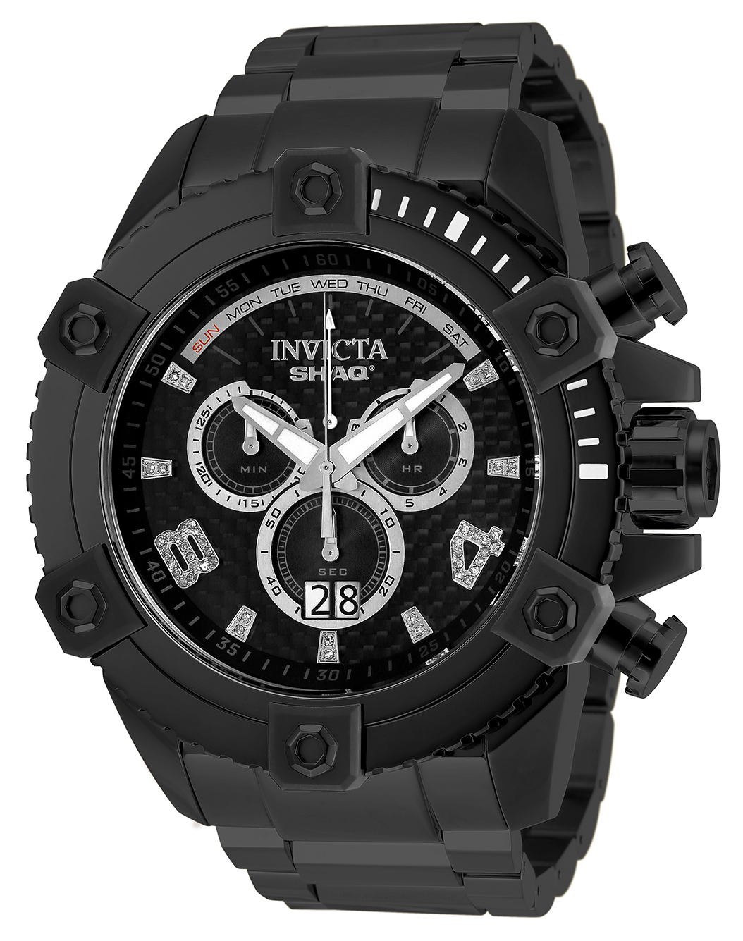 Invicta SHAQ 0.19 Carat Diamond Men's Watch - 60mm, Black (33728)