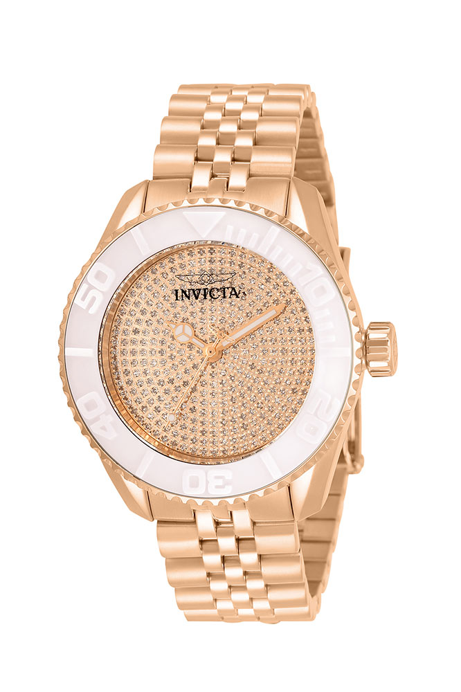 #1 LIMITED EDITION - Invicta Pro Diver Women's Rose Gold Watch w/ 1.2 Carat Diamonds - 38mm - (32941-N1)