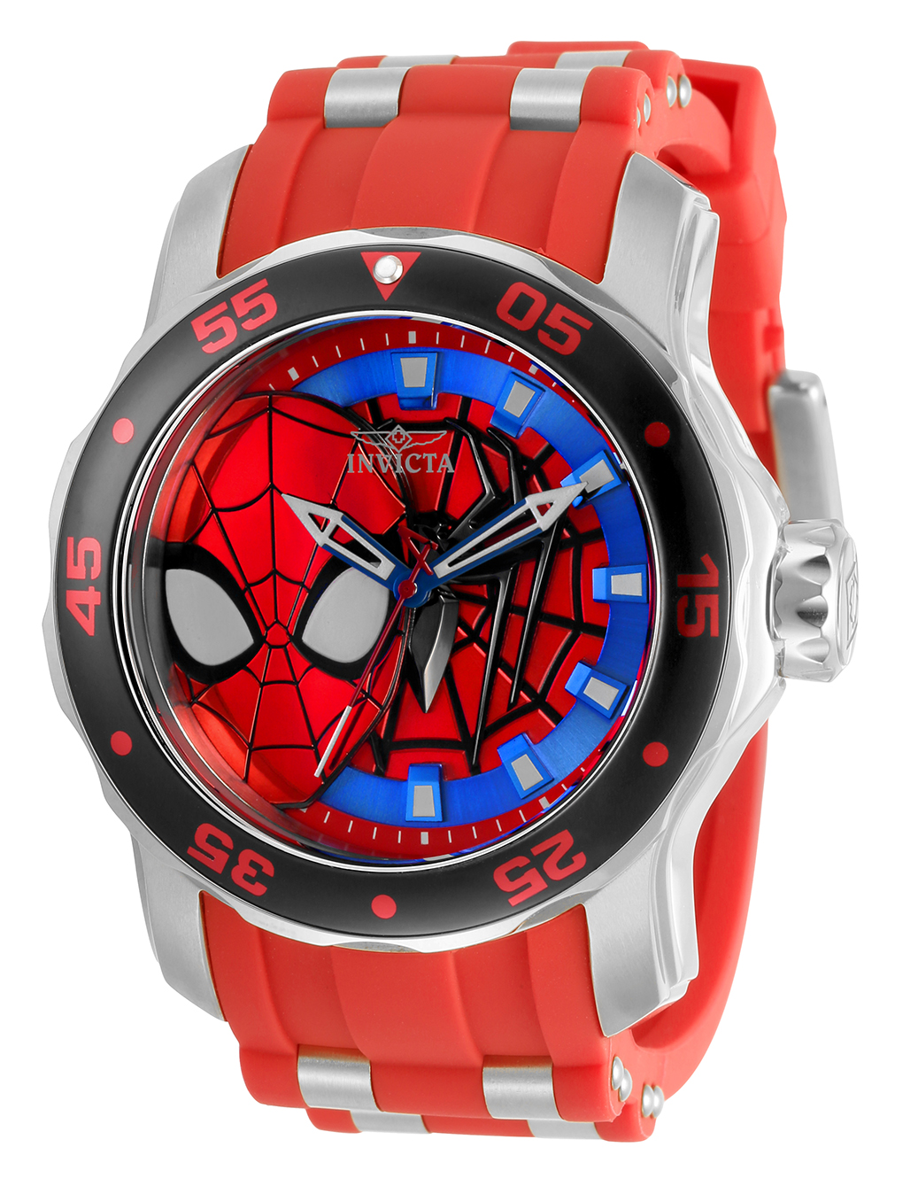 Invicta Marvel Spiderman Men's Watch - 48mm, Steel, Red (34742)