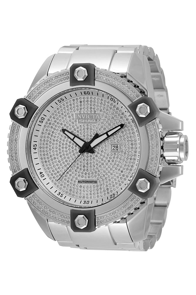 #1 LIMITED EDITION - Invicta SHAQ Automatic Men's Rhodium w/ 3.42 Carat Diamonds Watch - 60mm - (33723-N1)