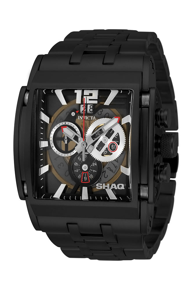 #1 LIMITED EDITION - Invicta SHAQ Quartz Mens Watch - 47mm Stainless Steel Case, Stainless Steel Band, Black (33736)