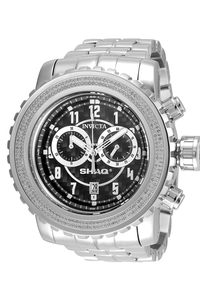 #1 LIMITED EDITION - Invicta SHAQ Quartz Mens Watch w/ 1.0 Carat Diamonds   - 58mm Stainless Steel Case, Stainless Steel Band, Steel (33758)