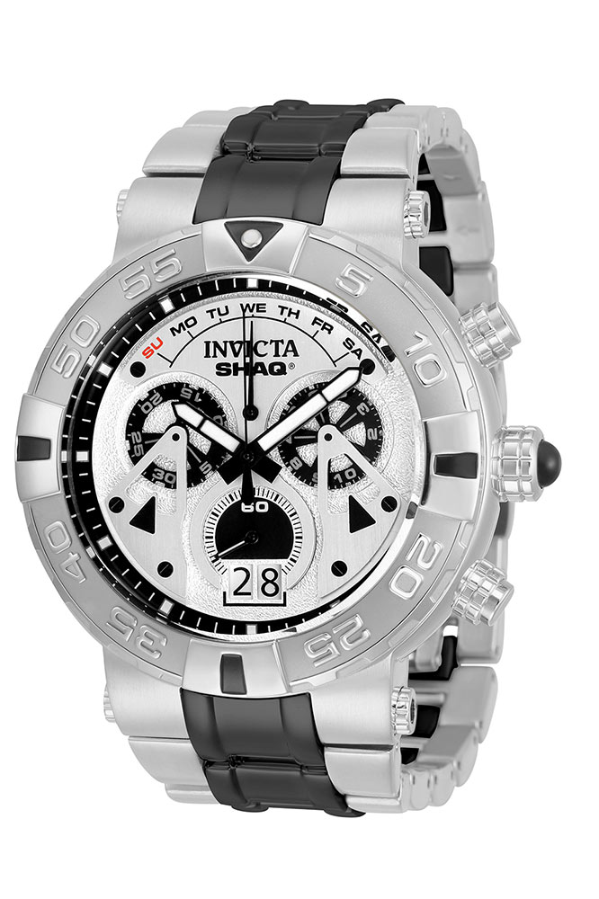 #1 LIMITED EDITION - Invicta SHAQ Quartz Mens Watch - 52mm Stainless Steel Case, Stainless Steel Band, Steel, Black (33782)