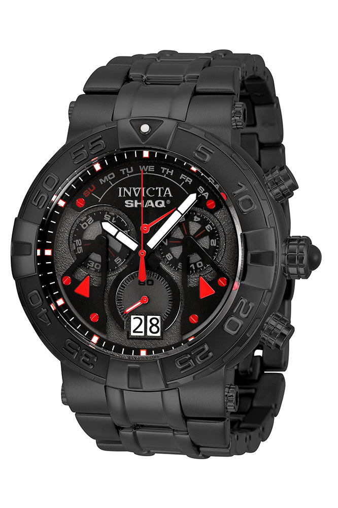 #1 LIMITED EDITION - Invicta SHAQ Quartz Mens Watch - 52mm Stainless Steel Case, Stainless Steel Band, Black (33784)