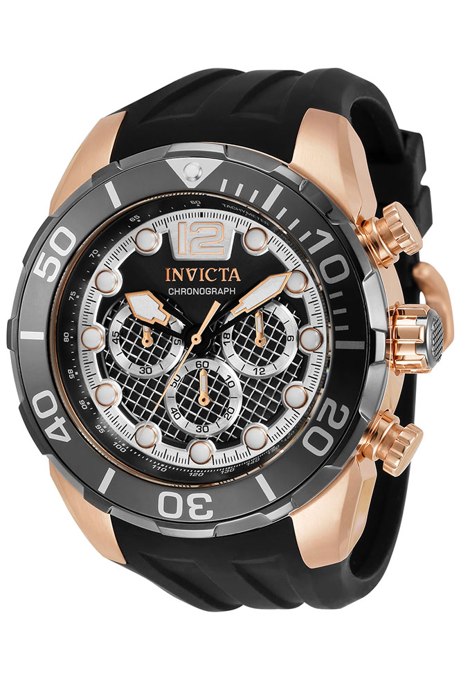 Pre-Owned Invicta Pro Diver Men's Rose Gold, Charcoal Watch - 50mm - (AIC-33822)