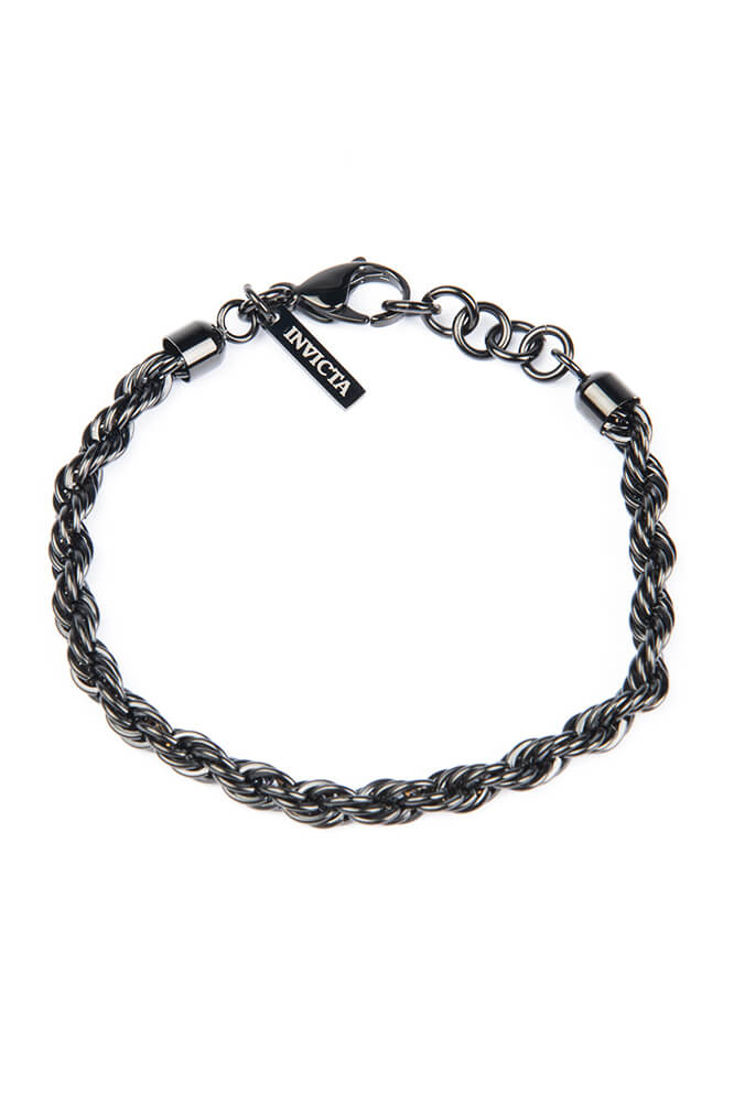 Invicta Elements Mens Stainless Steel Bracelet, Black (33975)