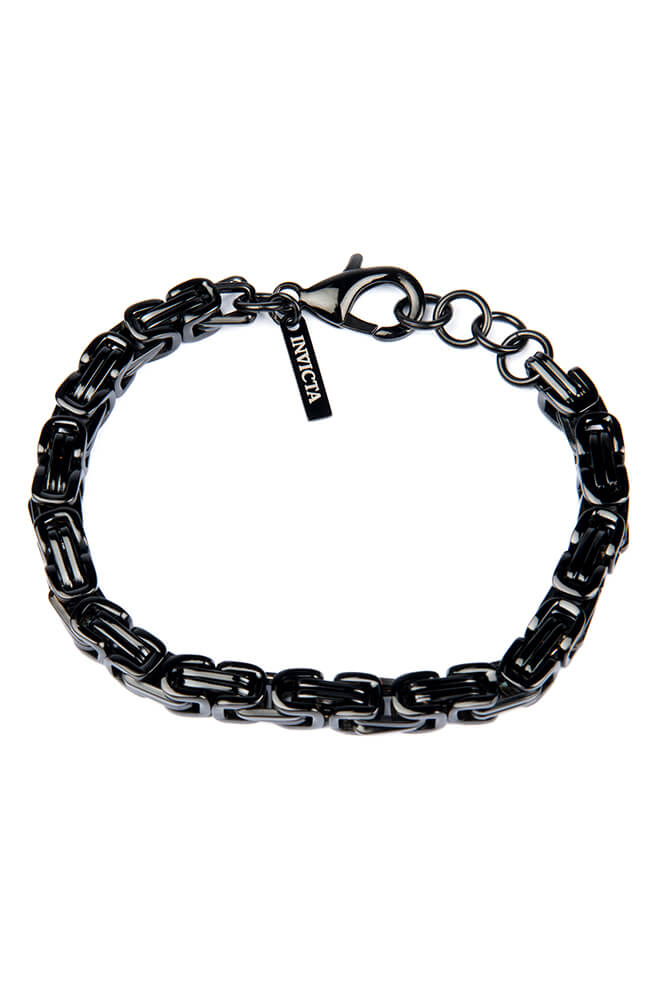 Invicta Elements Mens Stainless Steel Bracelet, Black (33978)