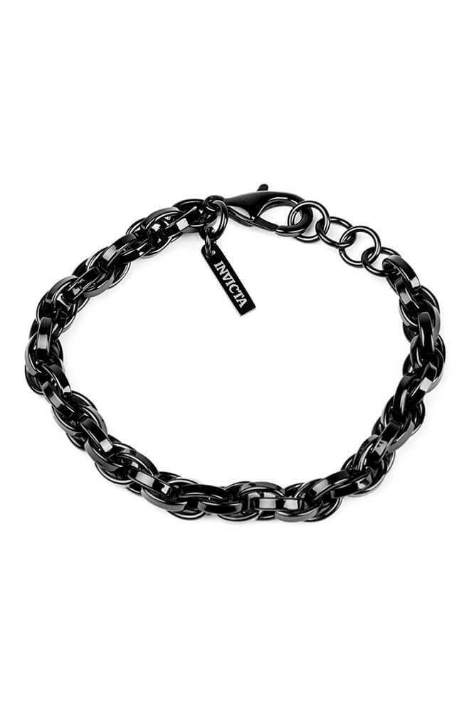 Invicta Elements Mens Stainless Steel Bracelet, Black (33984)