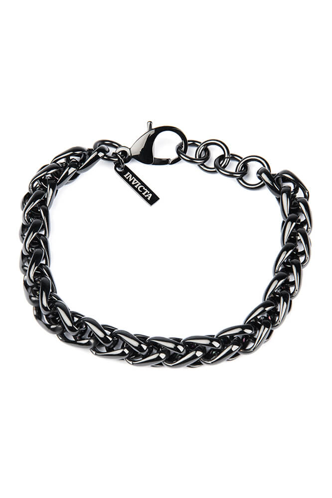 Invicta Elements Men's Stainless Steel Bracelet, Black  - (33987)