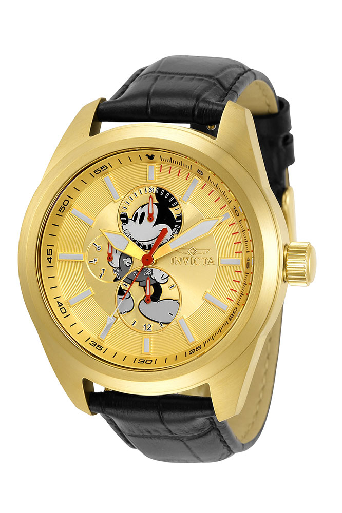 #1 LIMITED EDITION - Invicta Disney Limited Edition Mickey Mouse Quartz Men's Gold Watch - 46mm - (34090-N1)