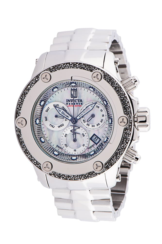 Invicta Jason Taylor Men's Watch w/ Metal, Mother of Pearl & Oyster Dial - 52mm, Steel (34276)