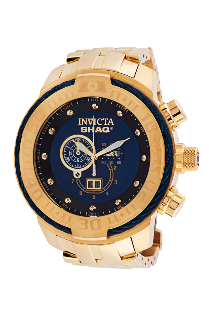 #1 LIMITED EDITION - Invicta SHAQ Men's Navy Blue Watch w/ 0.05 Carat Diamonds - 65mm - (34462-N1)
