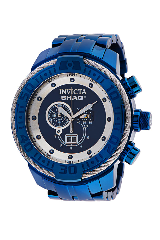 #1 LIMITED EDITION - Invicta SHAQ Men's Navy Blue Watch w/ 0.05 Carat Diamonds - 65mm - (34465-N1)