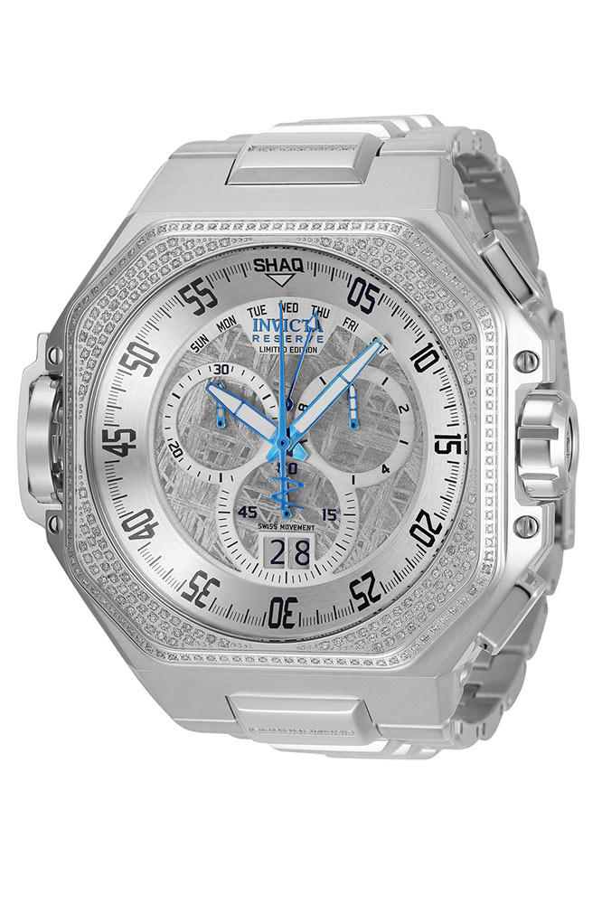#1 LIMITED EDITION - Invicta SHAQ Quartz Men's Silver w/ 1.31 Carat Diamonds Watch - 60mm - (34645-N1)