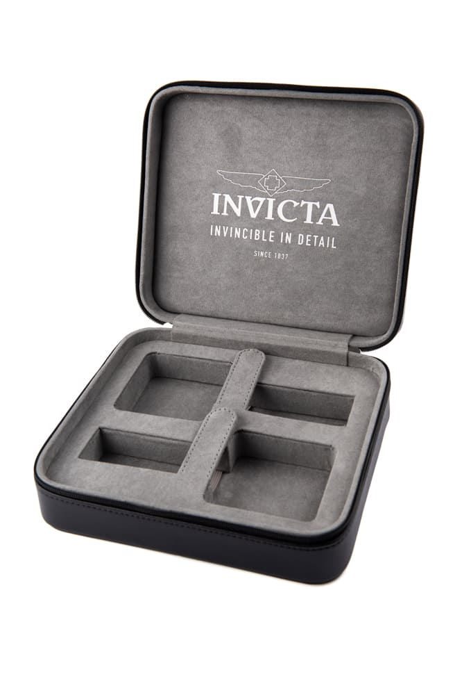 Invicta 2 Slot Zipper Travel Case, Black (34671)
