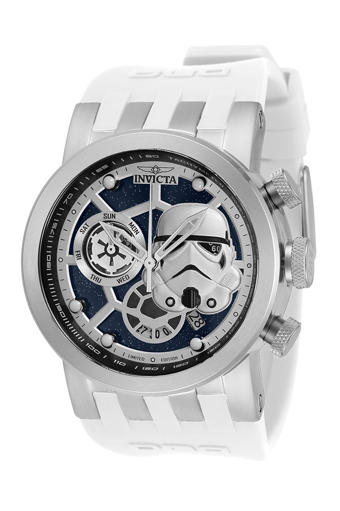 #1 LIMITED EDITION - Invicta Star Wars Stormtrooper Quartz Men's Dark Blue, Silver, White Watch - 46mm - (34684-N1)