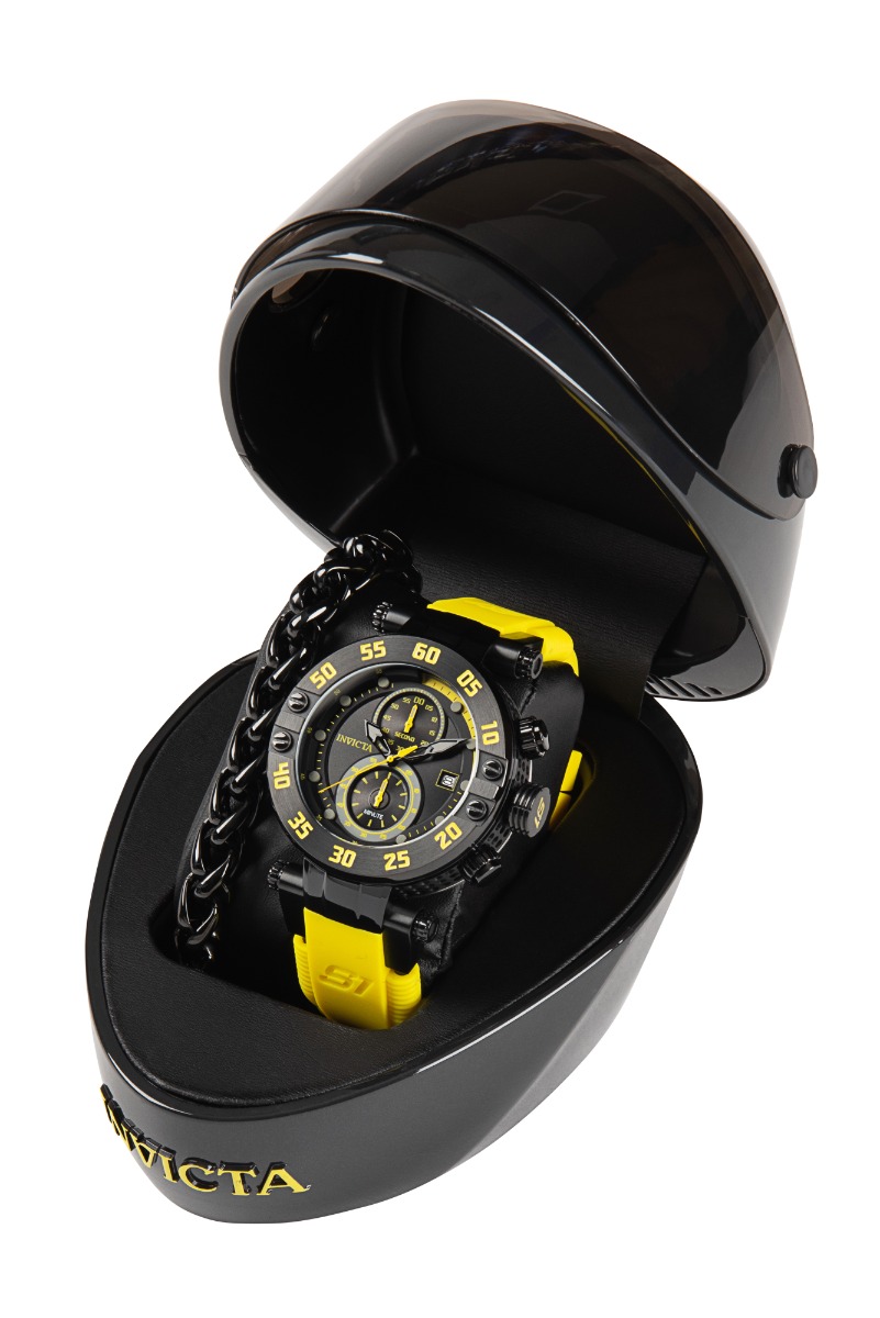 Invicta S1 Rally Quartz Men's Silver Watch - 48mm -  Special Edition Bundle - (34799-SPECIAL)