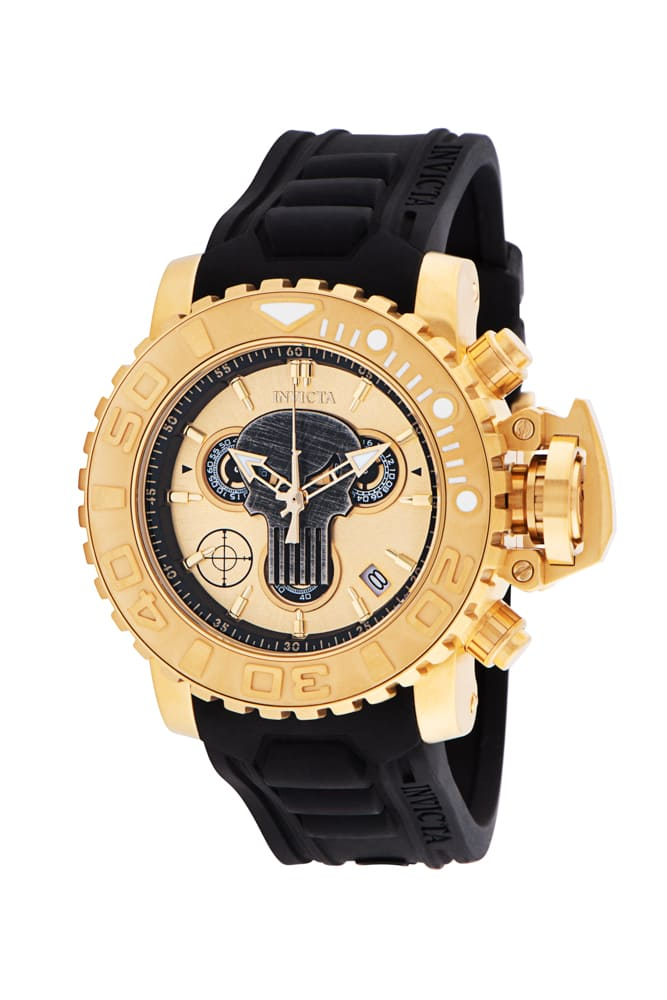#1 LIMITED EDITION - Invicta Marvel Punisher Women's Gold Watch - 46mm - (34928-N1)