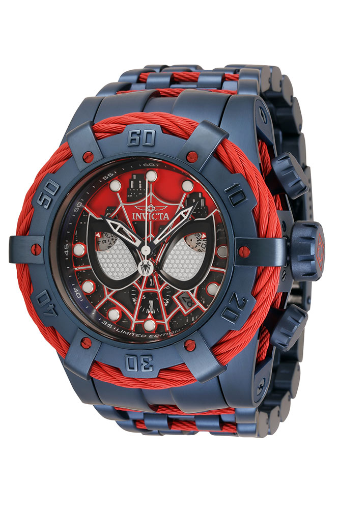 #1 LIMITED EDITION - Invicta Marvel Spiderman Quartz Men's Silver, Red, Black, White Watch - 53mm - (35164-N1)