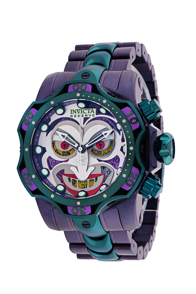 Invicta DC Comics Joker Men's Watch - 52.5mm, Purple, Green (35380)