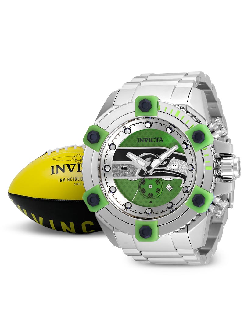 Invicta NFL Seattle Seahawks Men's Watch - 56mm, Steel (35515)