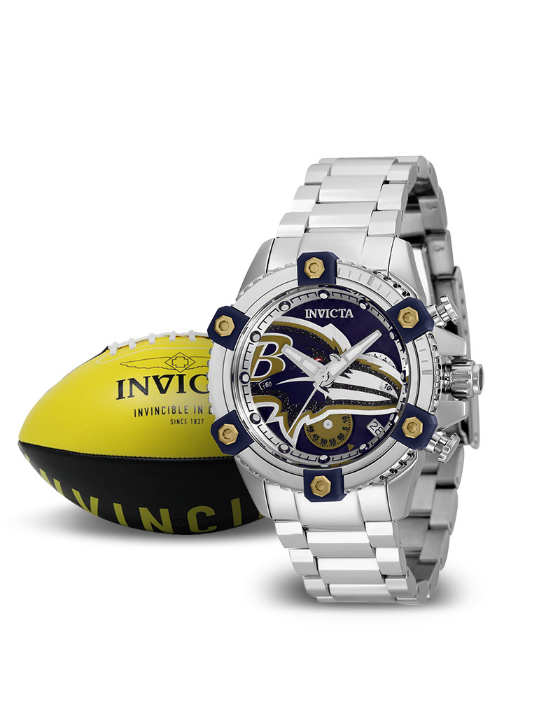Invicta NFL Baltimore Ravens Women's Watch - 38mm, Steel (35522)