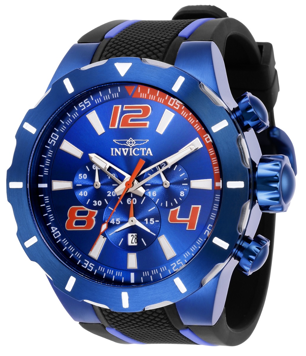 Invicta S1 Rally Men's Watch - 53mm, Black, Blue (35738)