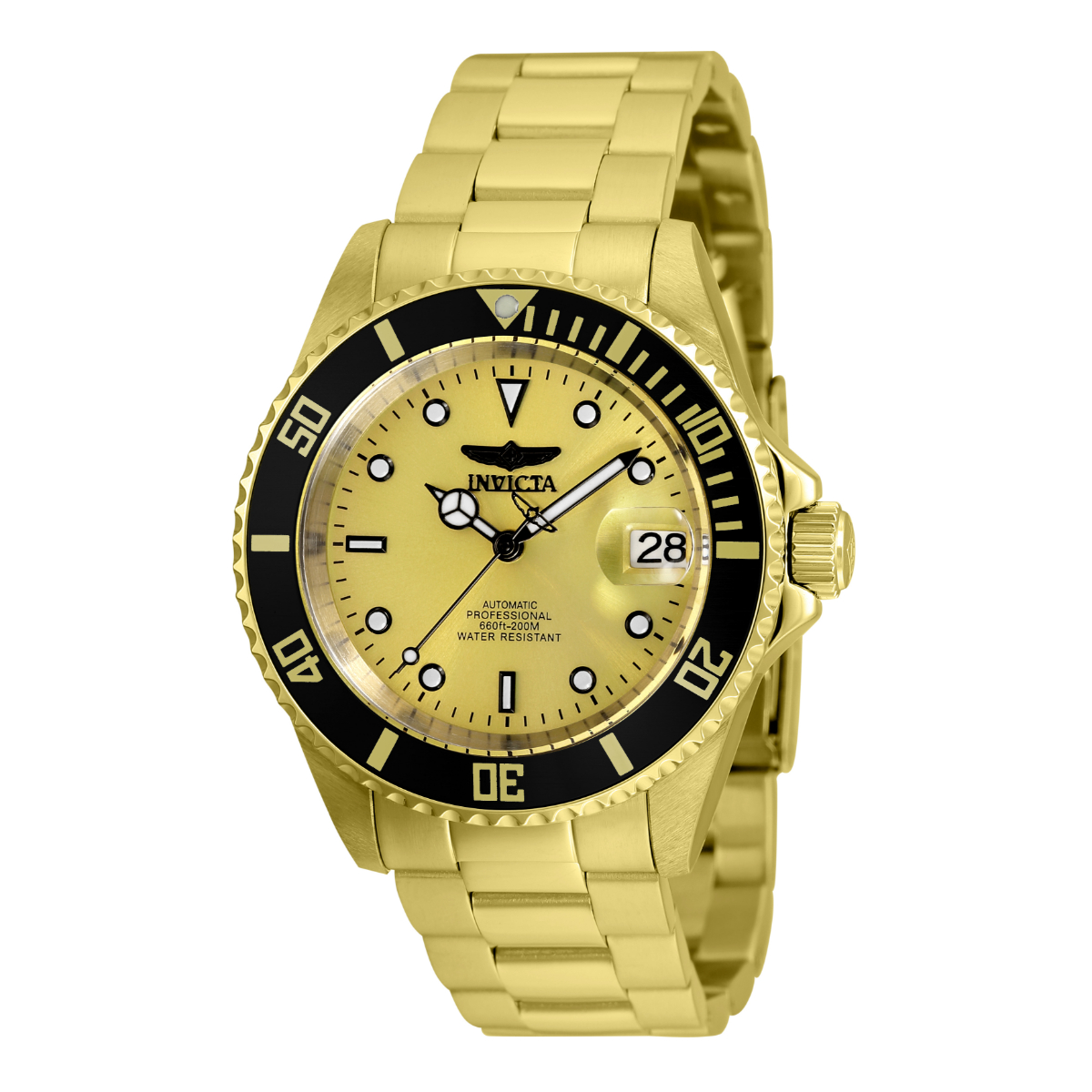 Invicta Pro Diver Automatic Men's Watch - 40mm, Gold (ZG-35846)
