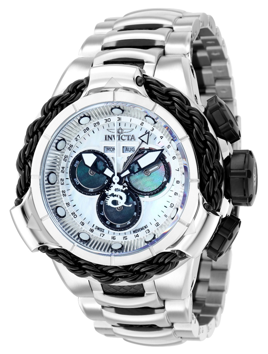 Invicta Subaqua Alpha Men's Watch w/ Metal, Mother of Pearl & Oyster Dial - 50.5mm, Steel, Black (35999)