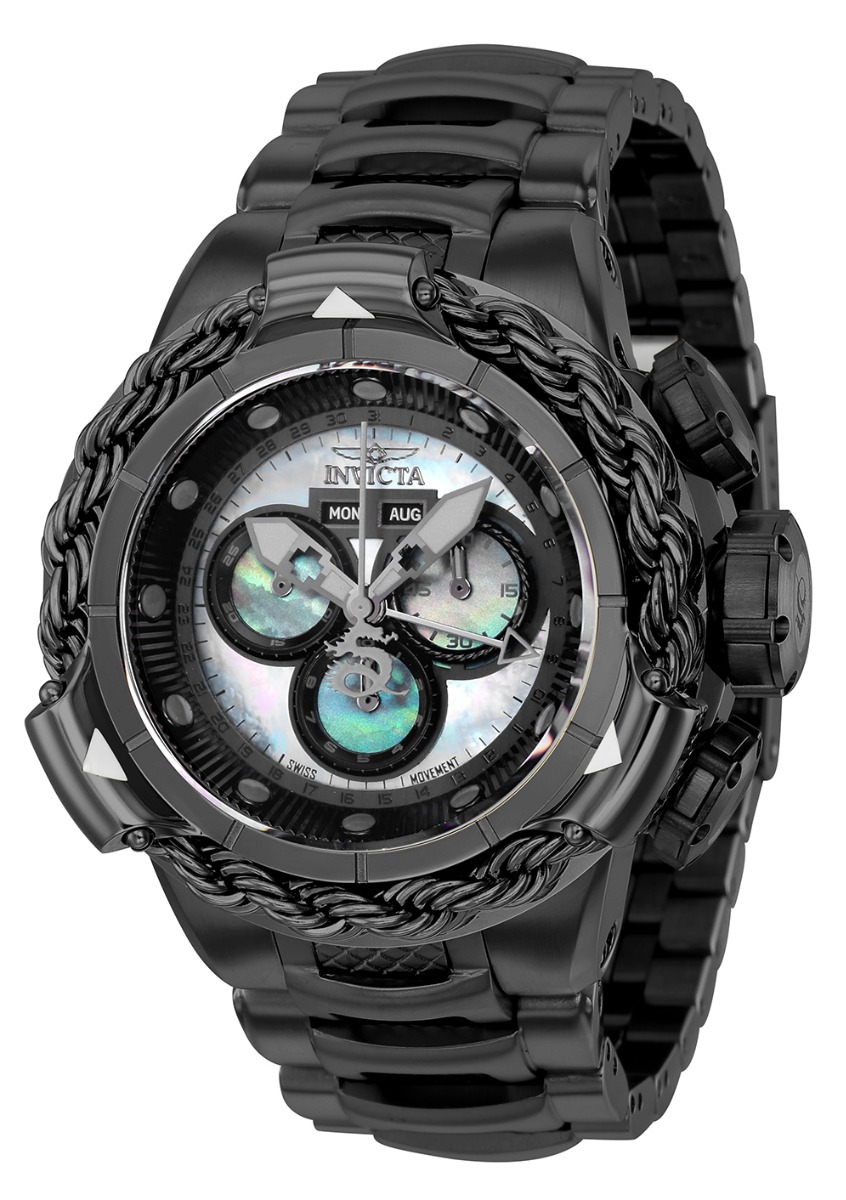 Invicta Subaqua Alpha Men's Watch w/ Metal, Mother of Pearl & Oyster Dial - 50.5mm, Black (36001)