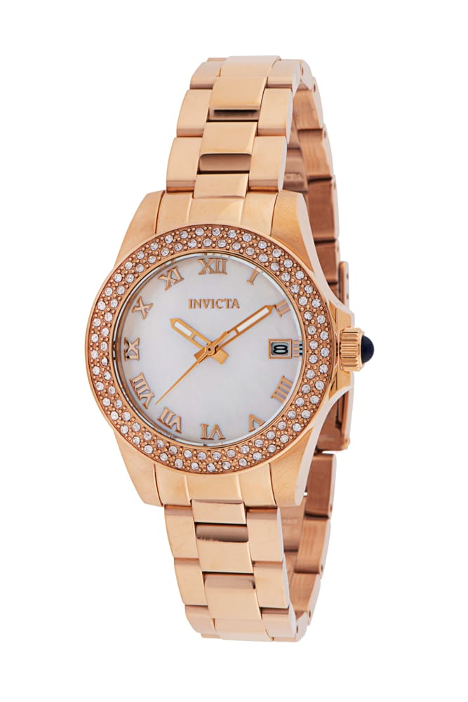 Pre-Owned Invicta Angel Women's Watch w/Mother of Pearl Dial - 34mm, Rose Gold (AIC-36074)