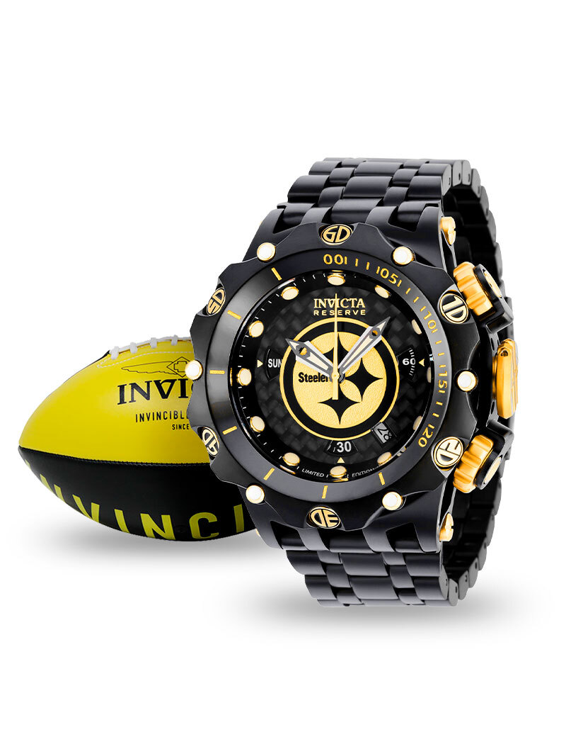 Invicta NFL Pittsburgh Steelers Men's Watch - 51mm, Black (36178)