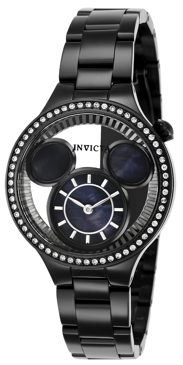 Invicta Disney Limited Edition Women's Watch w/ Metal & Mother of Pearl Dial - 35mm, Black (36266)