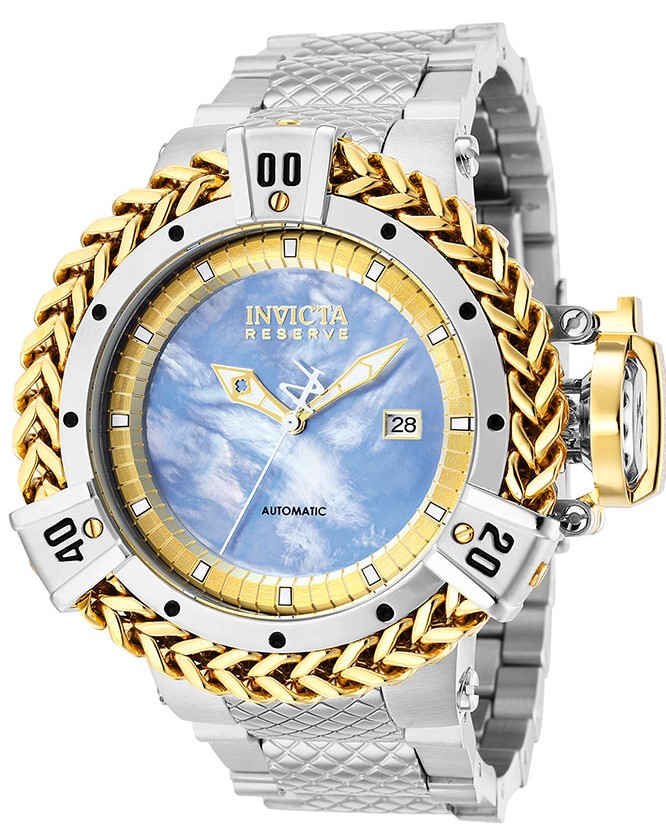 Invicta Reserve Herc Automatic Men's Watch w/Mother of Pearl, Oyster Dial - 54mm, Steel (36312)