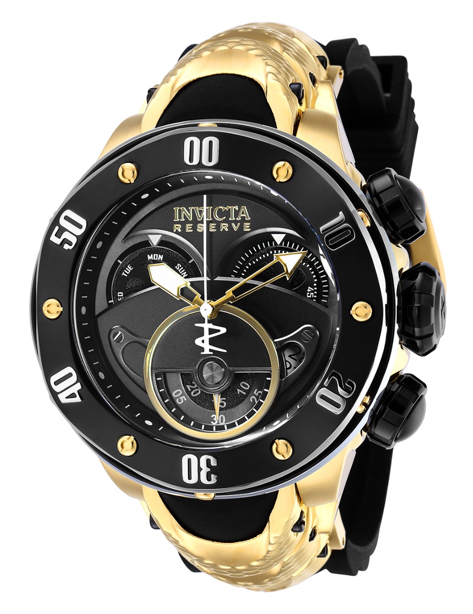 Invicta Kraken Men%27s Watch - 54mm, Black, Gold (36331)