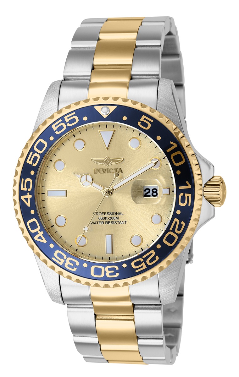 Invicta Pro Diver Men's Watch - 42mm, Steel, Gold (36549)