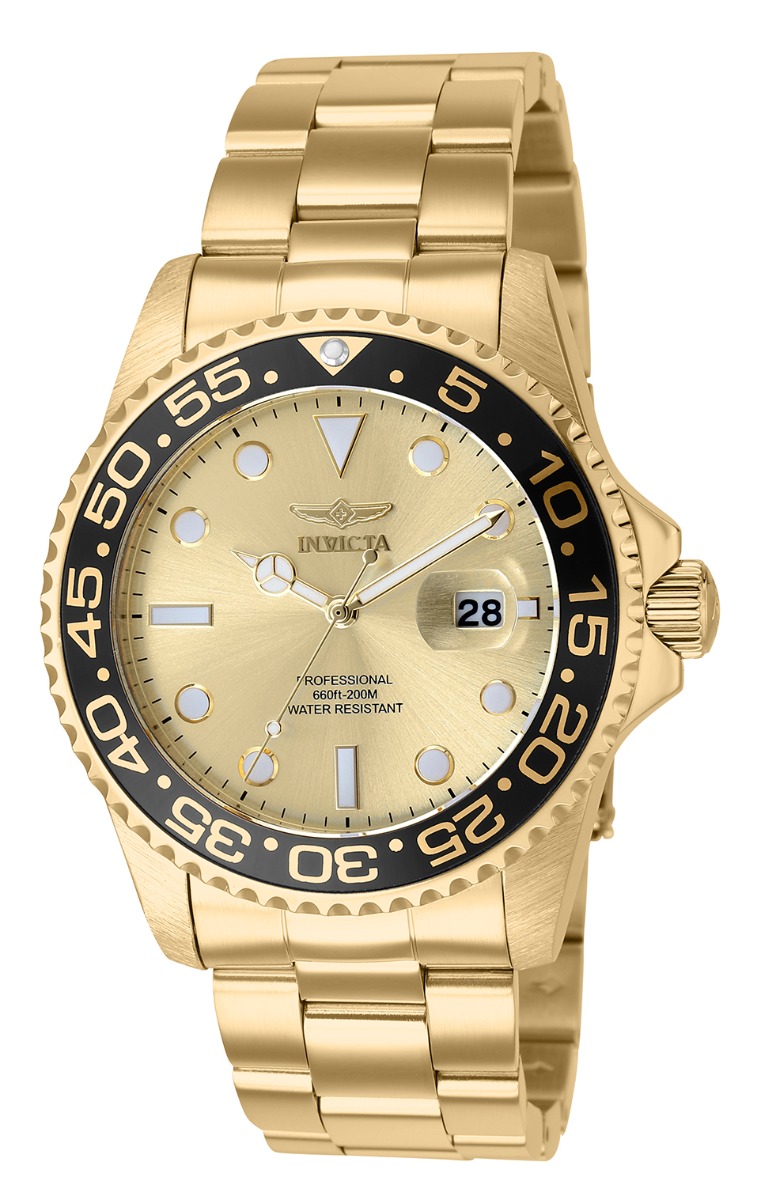 Invicta Pro Diver Men's Watch - 42mm, Gold (36552)