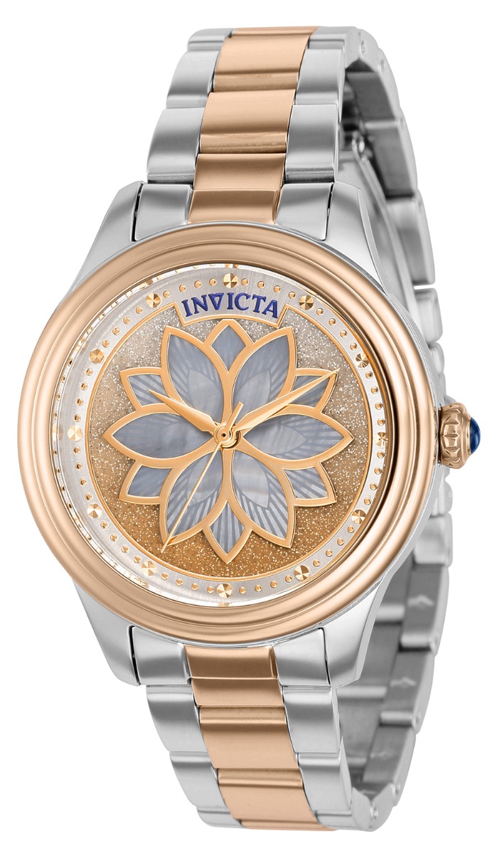 Invicta Wildflower Women's Watch w/ Metal & Mother of Pearl Dial - 35mm, Steel, Rose Gold (37088)