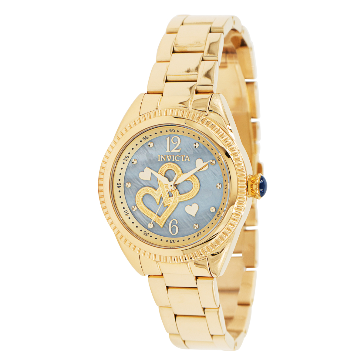 Invicta Angel Women's Watch w/ Mother of Pearl & Metal Dial - 35mm, Gold (37120)