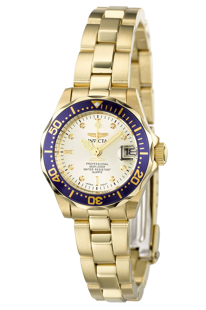 Invicta Pro Diver Women's Watch - 24.5mm, Gold (4610)