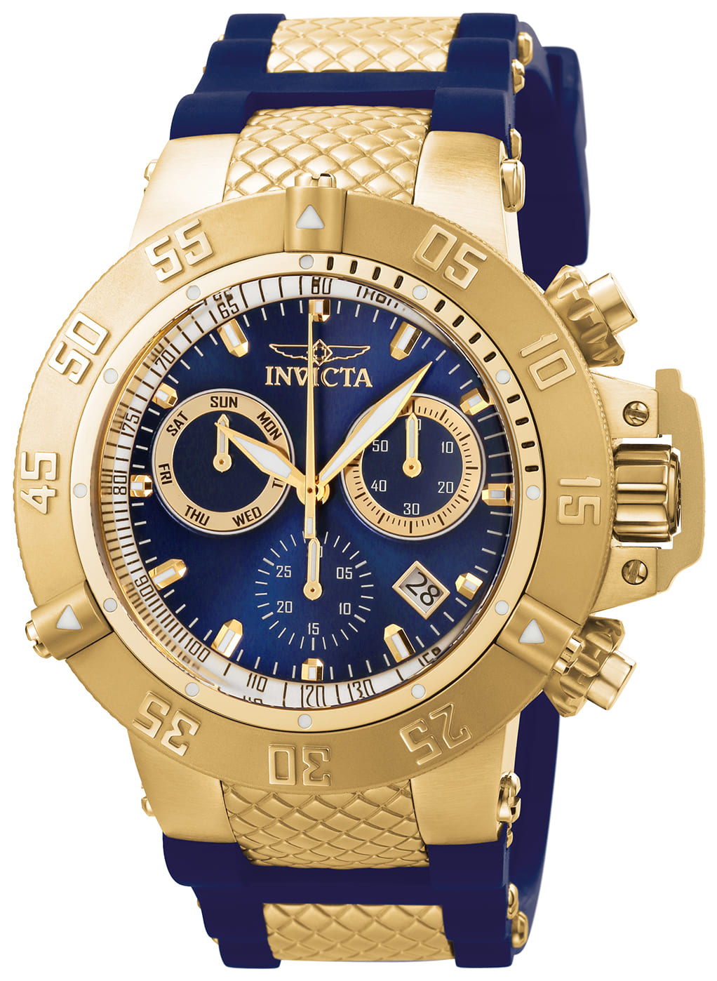 Invicta Subaqua Noma III Men's Watch - 50mm, Gold, Blue (ZG-5515)