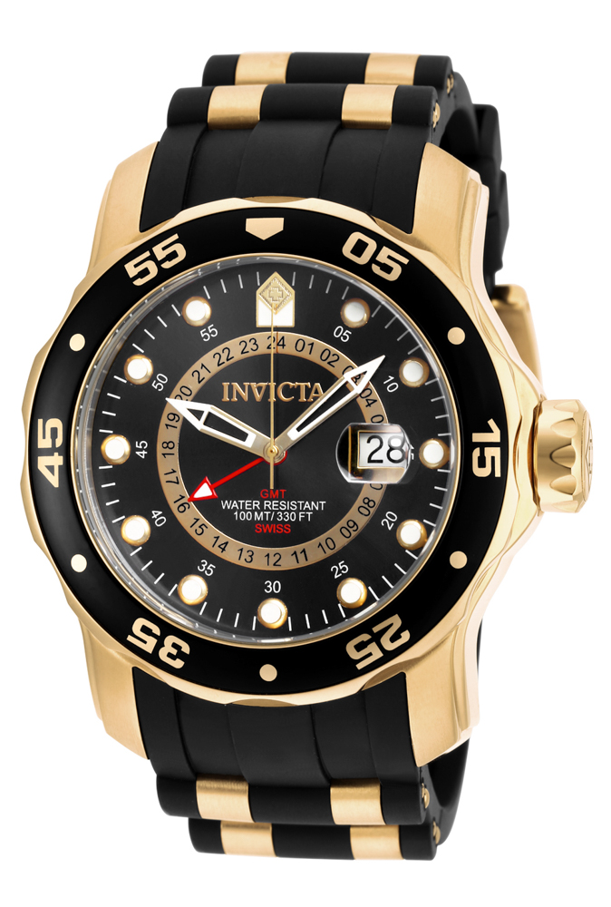 Invicta Pro Diver SCUBA Men's Watch - 48mm, Gold, Black (ZG-6991)
