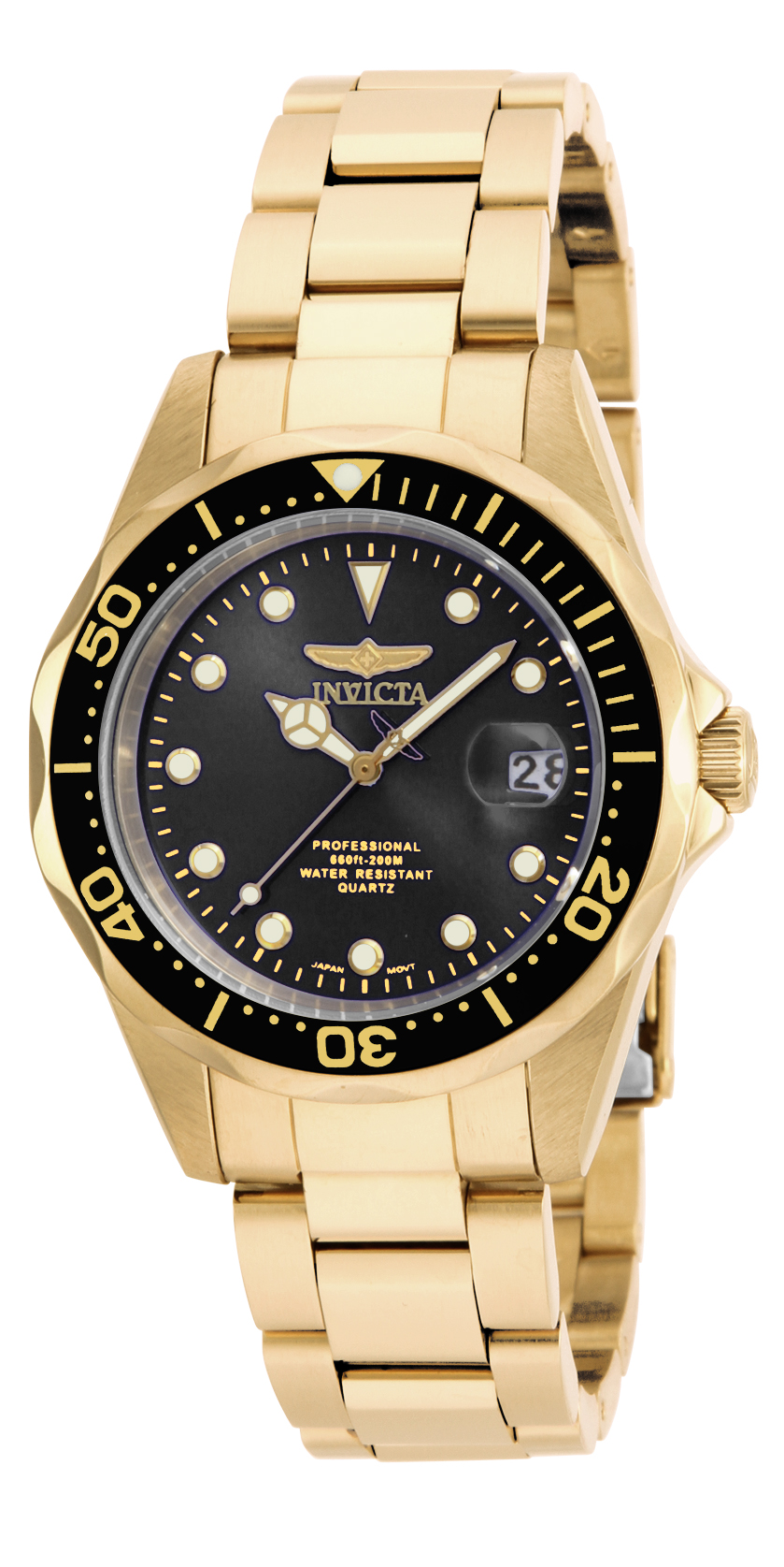 Invicta Pro Diver Men's Watch - 37.5mm, Gold (17051)