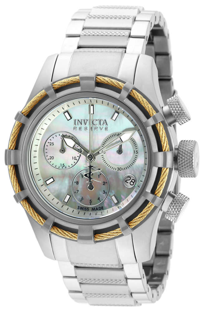 Invicta Bolt Women's Watch w/ Mother of Pearl Dial - 40mm, Steel (90009)